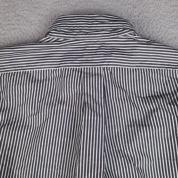 Vintage Ralph Lauren Dress Shirt Mens 16 34/35 Black White Striped Classic Fit‎ - Picture 10 of 16